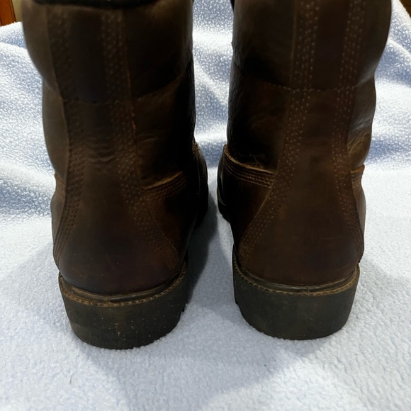 Timberland 22095 1140 Mens Leather Boots, Dark Brown, Oil Resistant Soles, Sz 9M - Picture 2 of 5